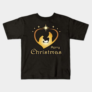 Mary and Jesus christmas card. Christmas card.Christmas and New Year. Kids T-Shirt